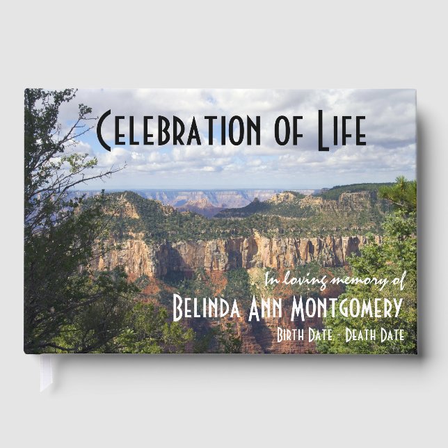 Feierlichkeiten zum Grand Canyon Arizona Gästebuch (Vorderseite)
