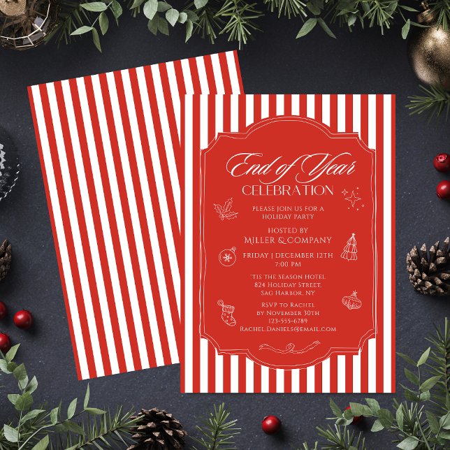 Feierlichkeiten zum Jahresende Weihnachtsfest im U Einladung (Von Creator hochgeladen)