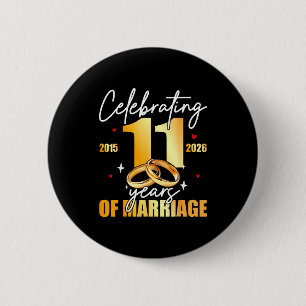 Feiern 2015 11. 11 Jahre Ehe Button