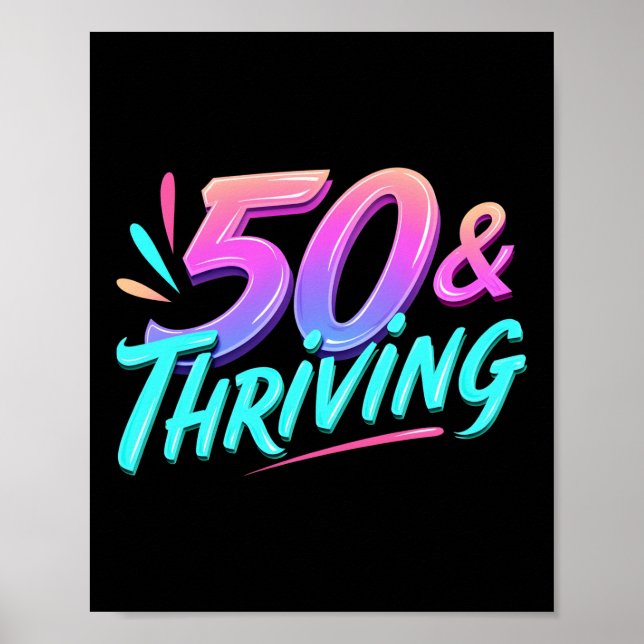 Feiern 50. & 3. Geburtstag Poster (Vorne)
