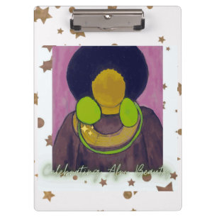 Feiern Afro Beauty Klemmbrett