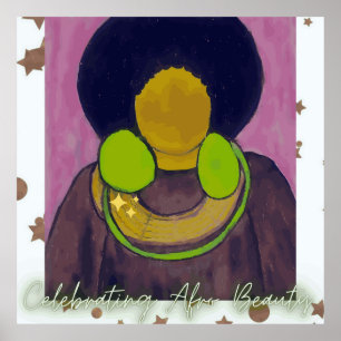 Feiern Afro Beauty Poster