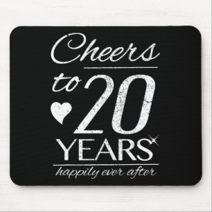 Feiern bis 20 Jahre Verheiratete Paare 20. Hochzei Mousepad