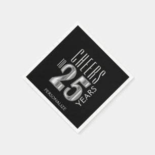 Feiern bis 25 Jahre - Geburtstag / Jahrestag Serviette