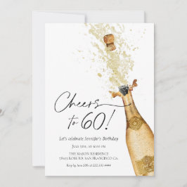 Feiern bis 60. Geburtstag Einladung