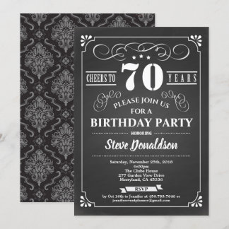 Feiern bis 70 Jahre 70. Geburtstagsparty Einladung