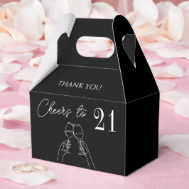 Feiern bis zum 21. Geburtstag elegant Geschenkschachtel
