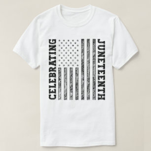 Feiern der 19. Junitagung in Bedrängnis geratenen T-Shirt