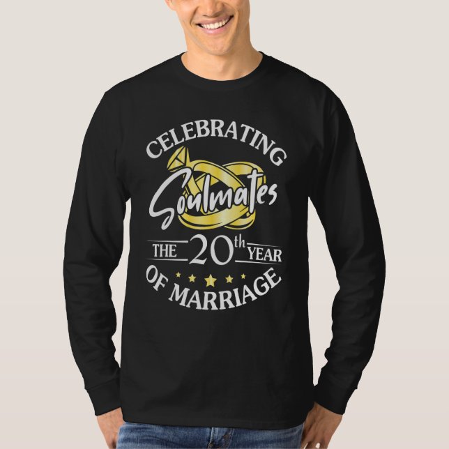 Feiern der 20. Ehezeit T-Shirt (Vorderseite)
