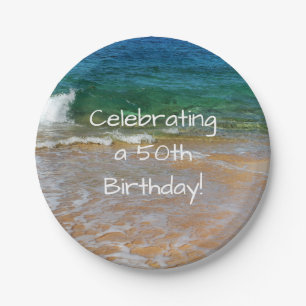 Feiern der 50. Geburtstagsparty-Teller Pappteller