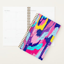 Feiern der Abstrakten Farbkunst Planer