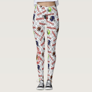 Feiern der American Football Time Leggings