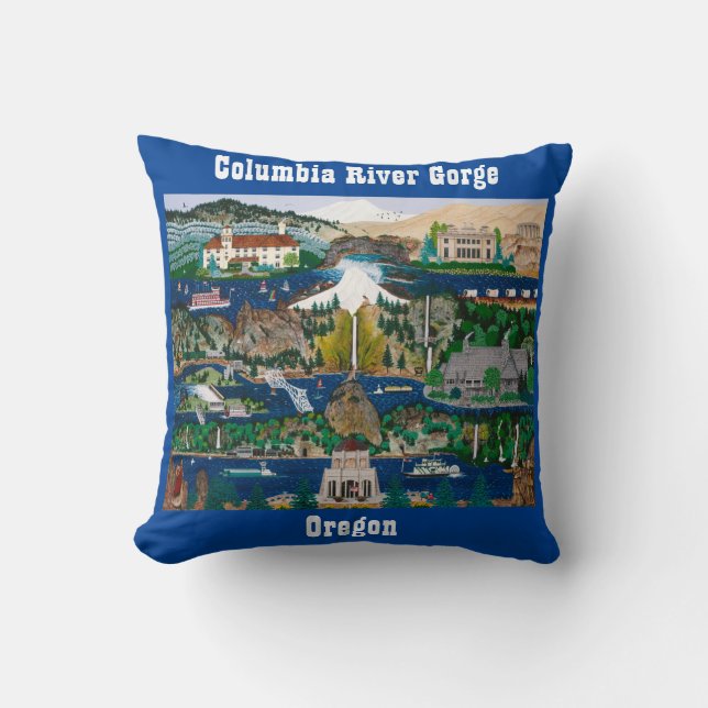 Feiern der Columbia-Schlucht Kissen (Vorderseite)