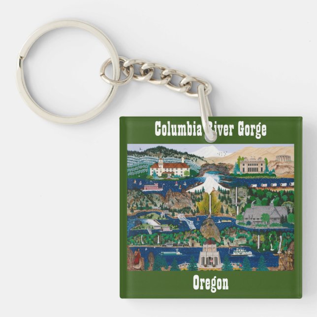 Feiern der Columbia-Schlucht Schlüsselanhänger (Vorderseite)