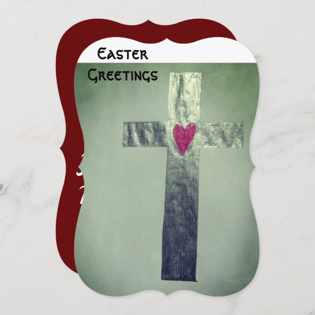 Feiern der Jesus Osterflatkarte (Vorne/Hinten)