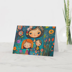 Feiern der Liebe einer Mutter" Grußkarte Karte