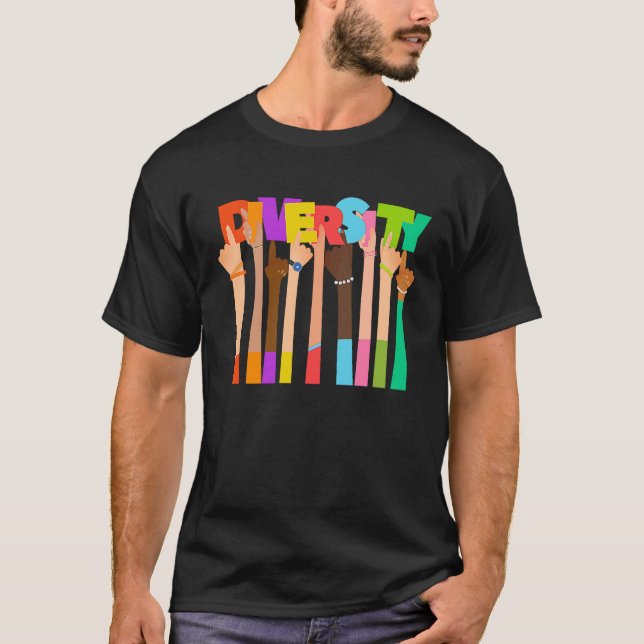 Feiern der Liebe von Diversity T-Shirt (Vorderseite)