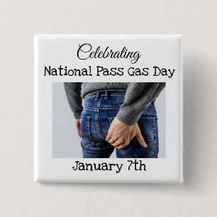 Feiern der "National Pass Gas Day"-Taste Button