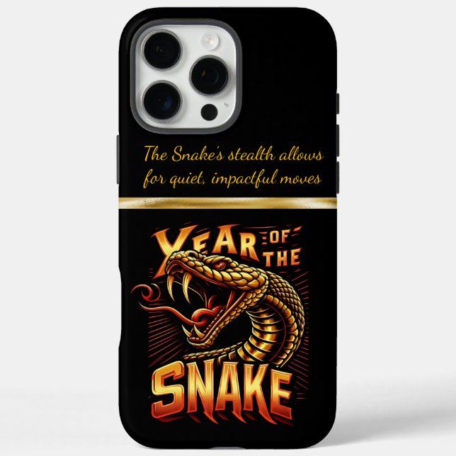 Feiern der Schlange im neuen chinesischen Jahr 202 iPhone 16 Pro Max Hülle (Rückseite)