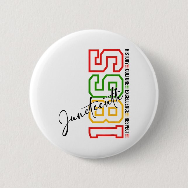 Feiern der schwarzen Geschichte im 19. Jahrhundert Button (Vorderseite)