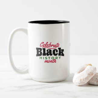 Feiern der Schwarzen Geschichte Kaffeemaschine Tas Zweifarbige Tasse