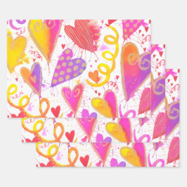 Feiern der Wasserhärten der Liebe Geschenkpapier Set