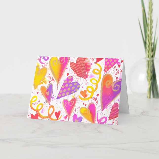 Feiern der Wasserhärten der Liebe Karte (Vorderseite)