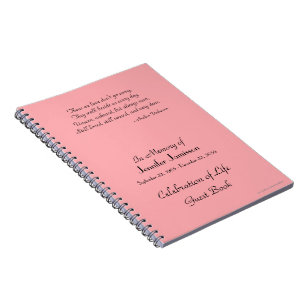 Feiern des Gastbuches des Lebens - ENTSCHEIDEN SIE Notizblock