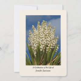 Feiern des Lebens, der Blüte, des Yucca im Blut Einladung