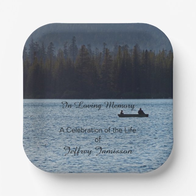 Feiern des Lebens, Name, Fischer-See, Platz Pappteller (Vorderseite)