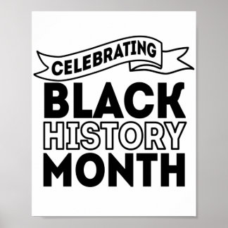 Feiern des Monats der Black History Poster