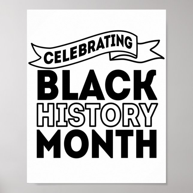 Feiern des Monats der Black History Poster (Vorne)
