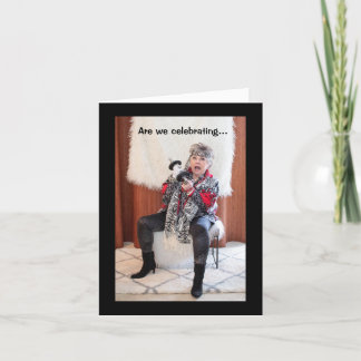 Feiern des neuen oder Überlebens des alten Jahres Karte