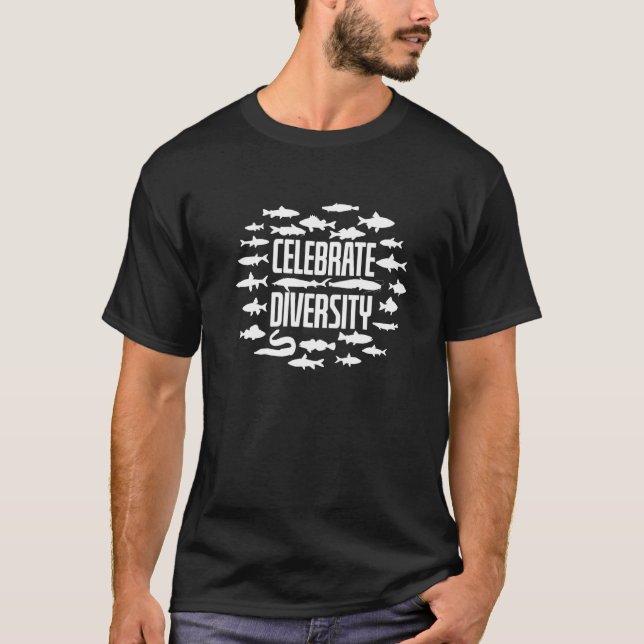 Feiern Diversity Fischerei Arten frisch T-Shirt (Vorderseite)