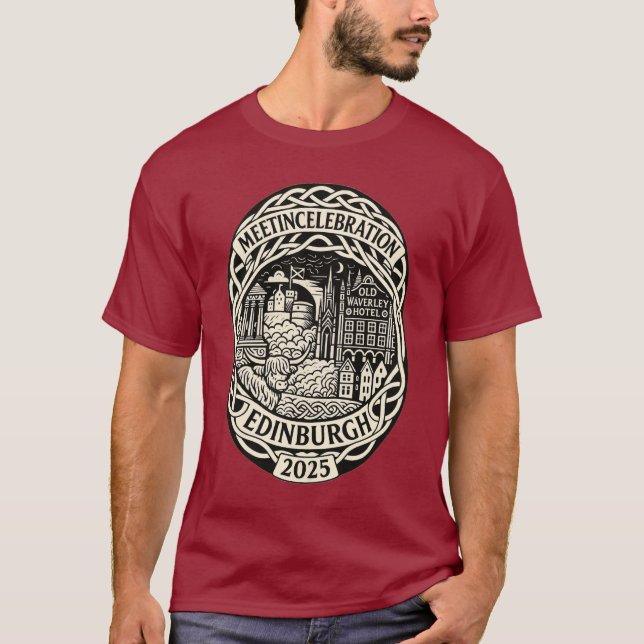 Feiern Edinburgh 2025 - Nachtzeit T-Shirt (Vorderseite)
