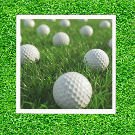 Feiern eines Golfer's Dream zum Geburtstag Serviette