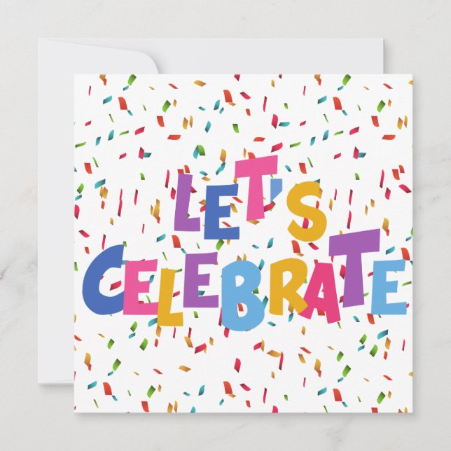 Feiern Einladung (Vorderseite)