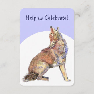 Feiern Geburtstagsparty Howling Coyotes Fun Einladung