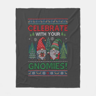 Feiern Gnomies Weihnachten Gnome Bäume Rentiere Fleecedecke