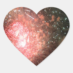 FEIERN! Herz-Aufkleber