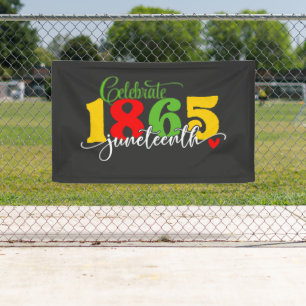 Feiern im 19. Juni: Freiheit seit 1865 Banner