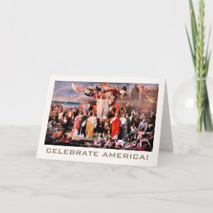 Feiern in Amerika, 4. Juli Kunst Karte