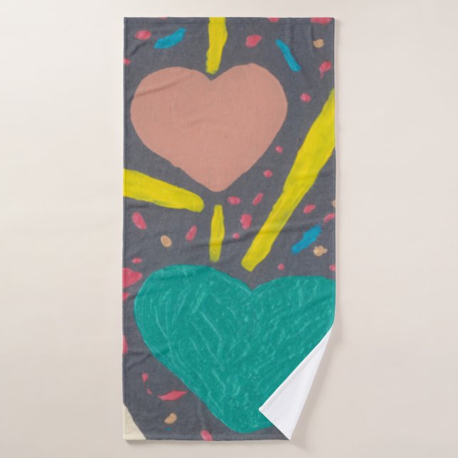 Feiern Liebe Badetuch Set (Badehandtuch)