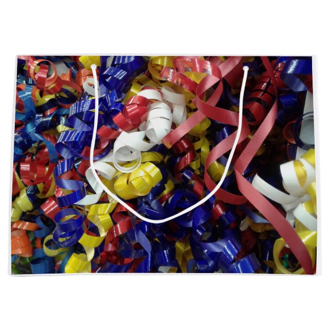 Feiern mit Schleife Große Geschenktüte (Vorderseite)