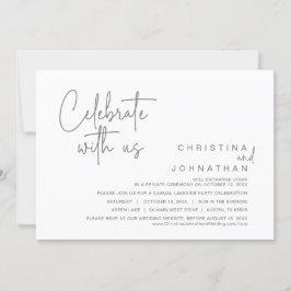 Feiern mit uns, Hochzeitsfeier Party Einladung