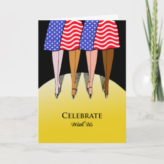 Feiern mit uns, Patriotic Themed Party einladen Einladung