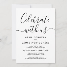 Feiern mit US-Typografie-Einladung Einladung