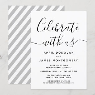 Feiern mit US-Typografie-Einladung Einladung