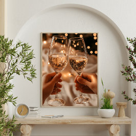 Feiern mit Wein Poster