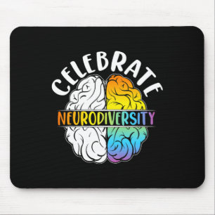 Feiern Neurodivergenz Psychische Autismus im Krieg Mousepad